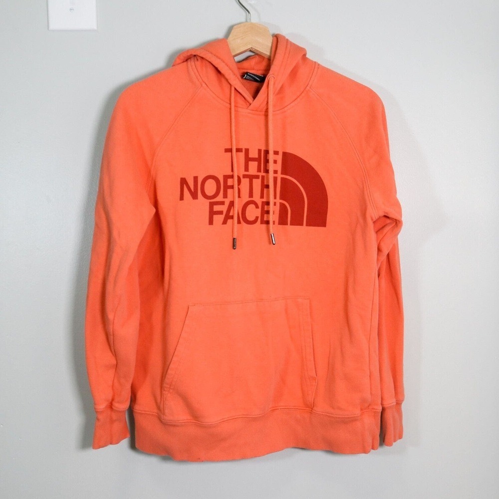 The North Face Women’s Half Dome Pullover Hoodie Sweatshirt Size S Orange​​